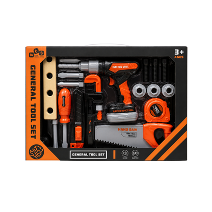 Kids Electric Tool Set with Drill & Accessories (Ages 3+)
