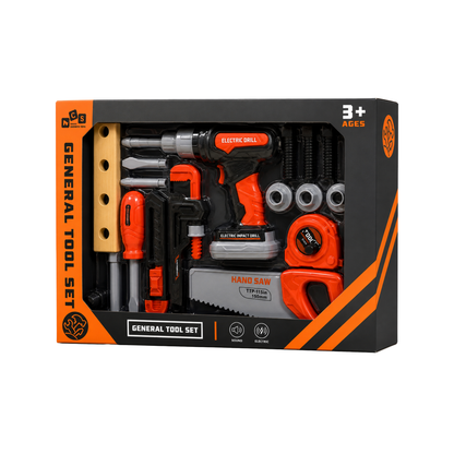 Kids Electric Tool Set with Drill & Accessories (Ages 3+)