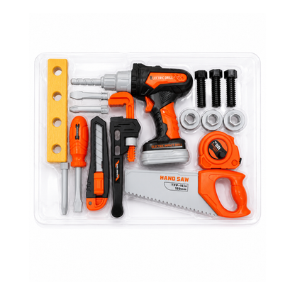 Kids Electric Tool Set with Drill & Accessories (Ages 3+)
