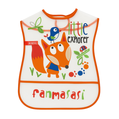 Robins Baby Bib With Food Catcher