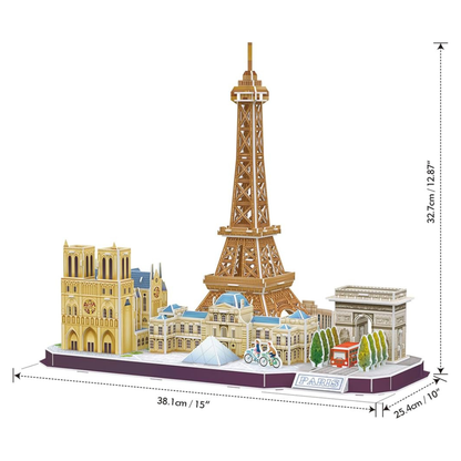 باريس أفق CityLine لغز 3D