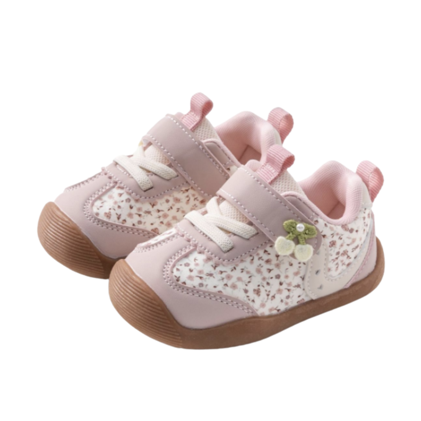 Robins Floral Baby Sneakers – First Walker Shoes (Size 16–20)