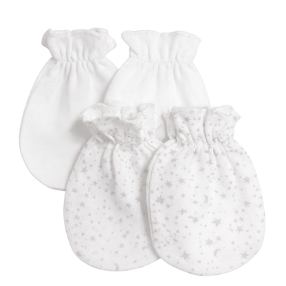 Robins Cotton Baby Mittens – 2 Pairs