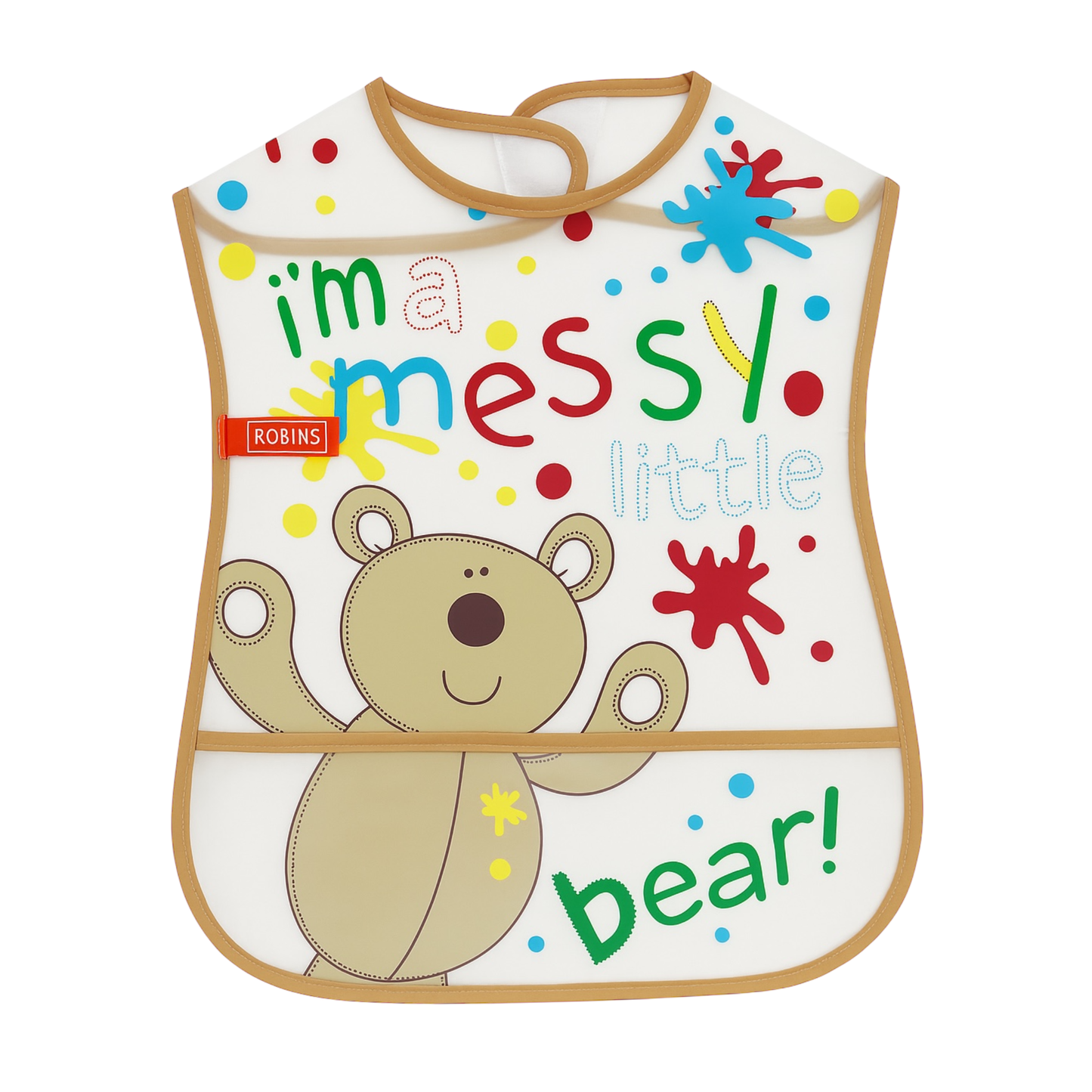 Robins Baby Bib With Food Catcher