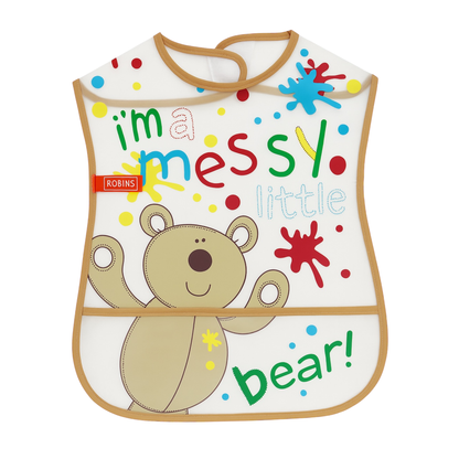 Robins Baby Bib With Food Catcher