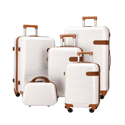 Robins Hard Shell Luggage Set – Pearl White