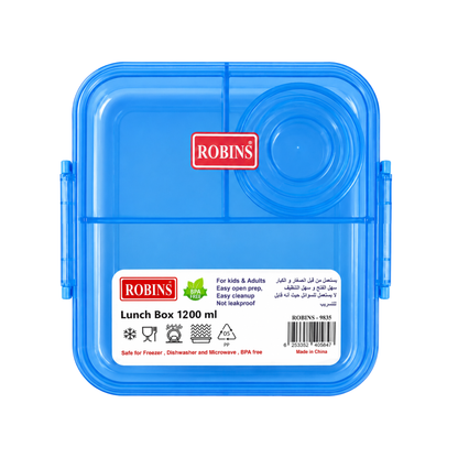 Robins Multi-Compartment Lunch Box 1200ml – 4 Colors