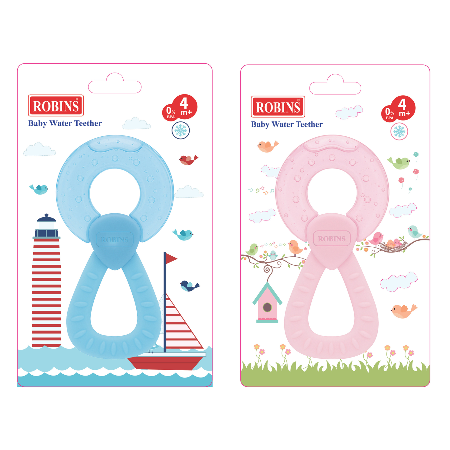 Robins Baby Water Teether – Soothing Relief for Little Gums