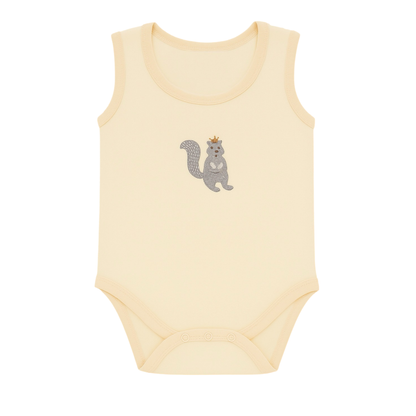 Robins Sleeveless Bodysuits 5-Pcs Set Beige