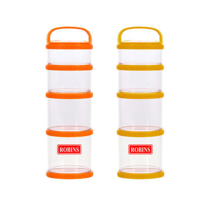 Robins large stackable multi-layer food container 820ml