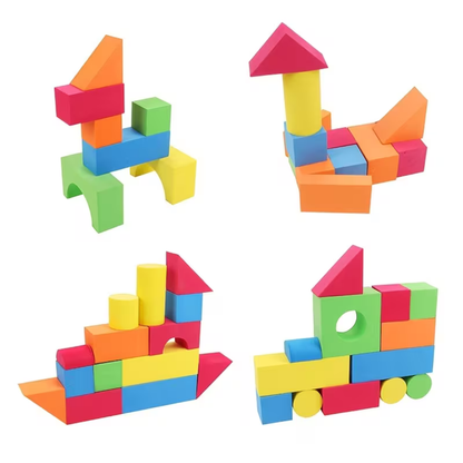 Soft EVA Building Blocks Set – Creative Learning & Bath Toy