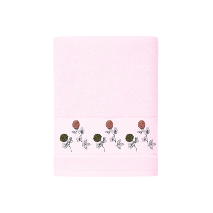 Robins Floral Embroidered Hand Towel – 50 × 100 cm