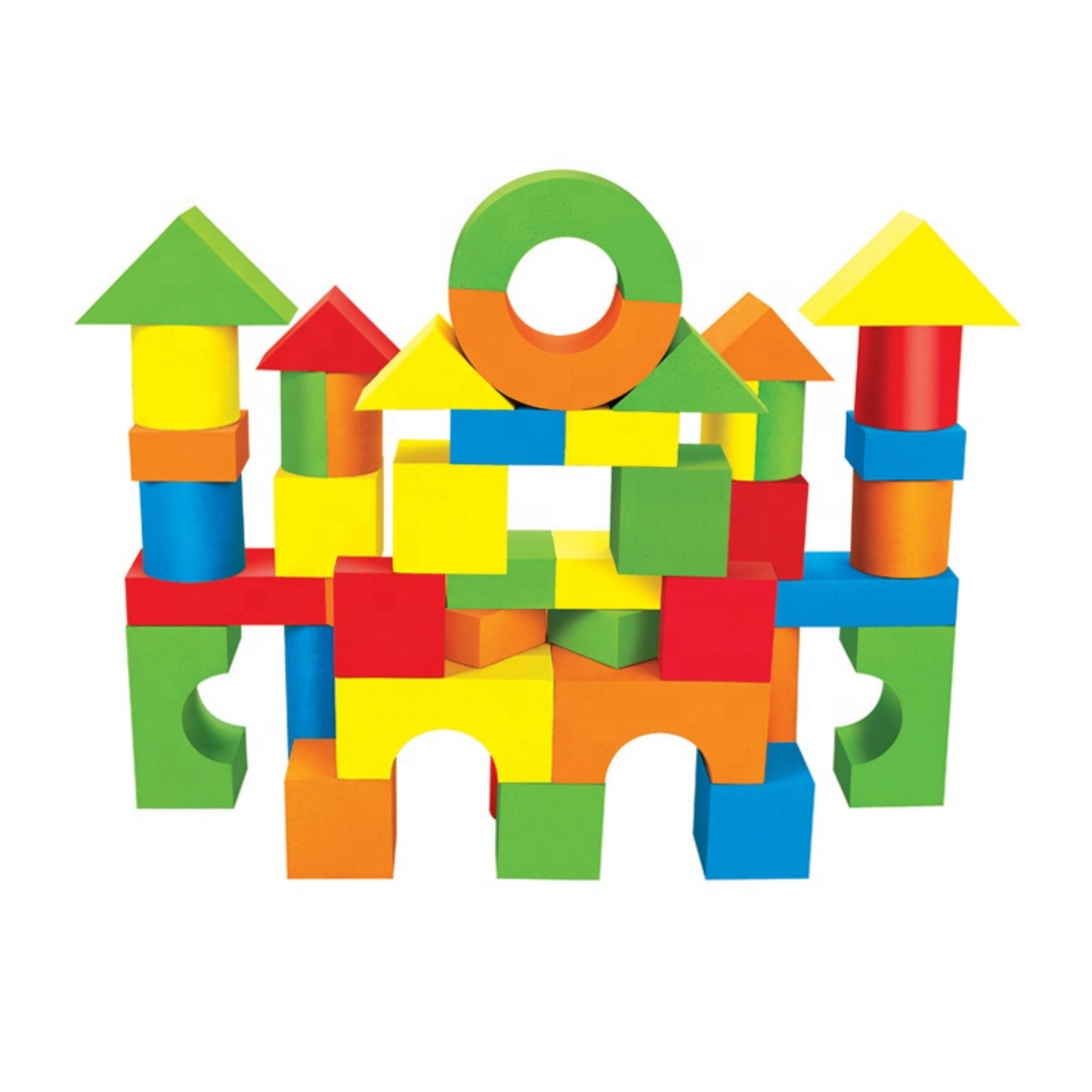 Soft EVA Building Blocks Set – Creative Learning & Bath Toy