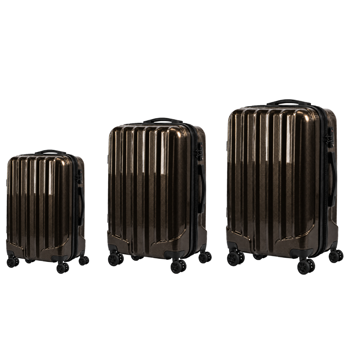 Charters Hard Shell 3-Piece Luggage Set – Gold
