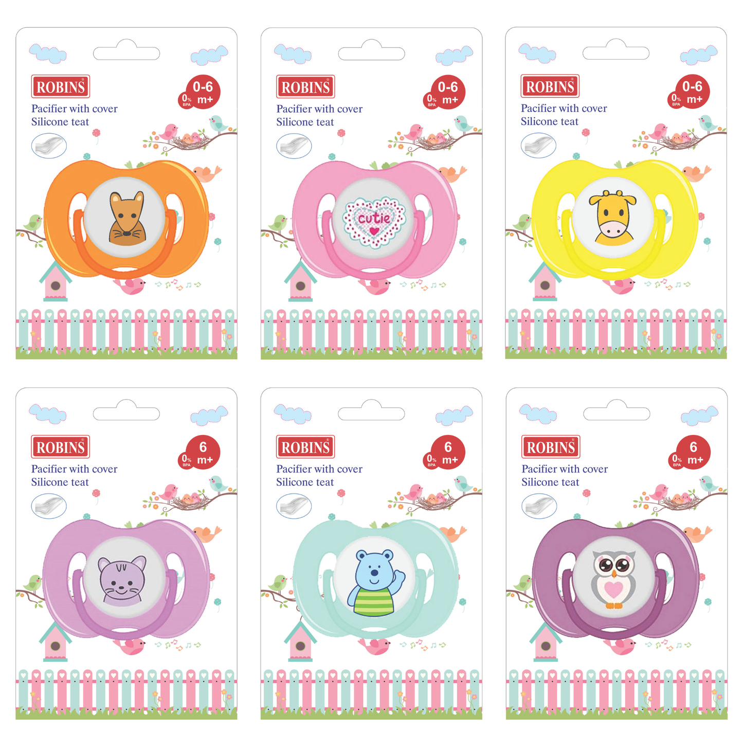 Robins Orthodontic Baby Pacifier