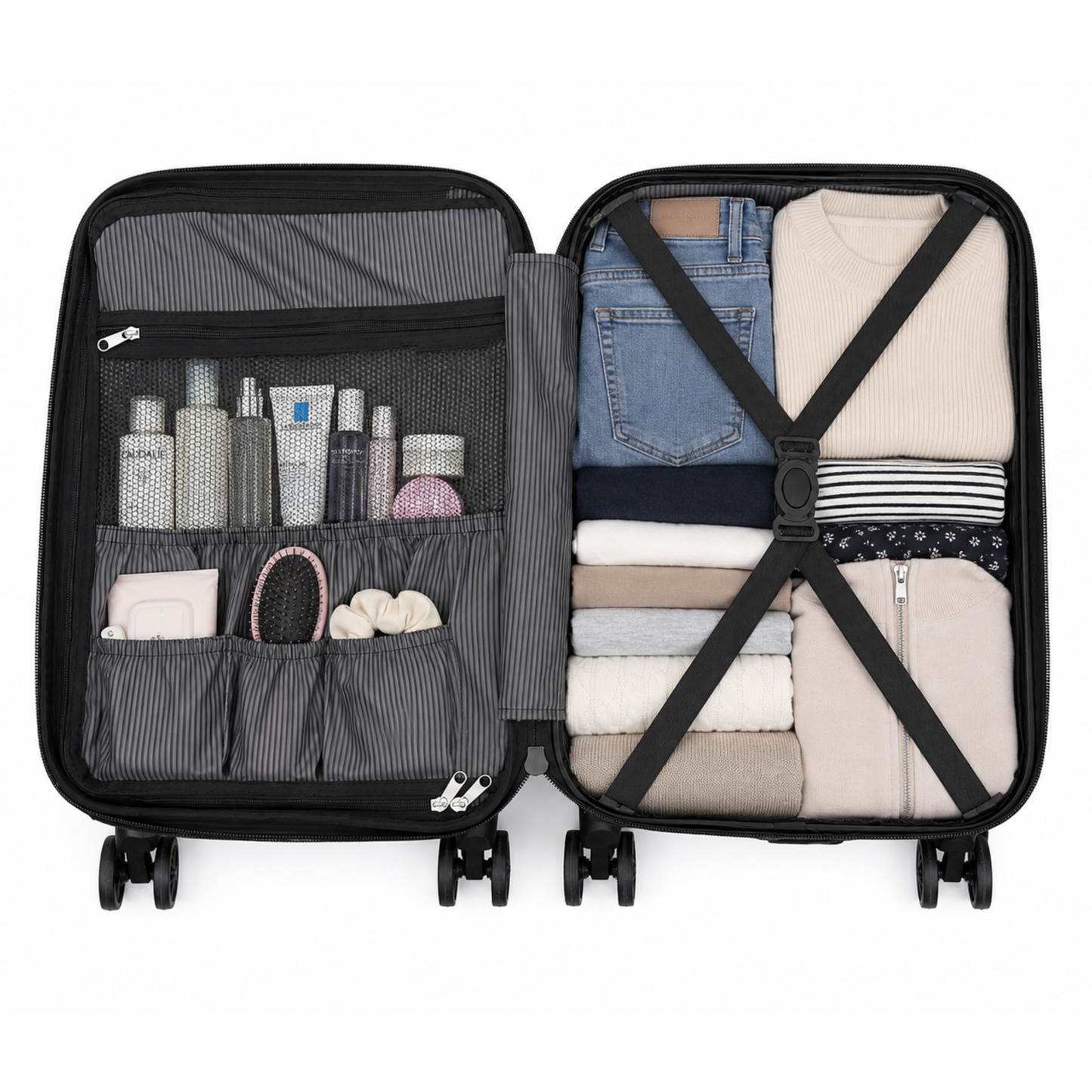Charters Hard Shell 3-Piece Luggage Set – Dark Green