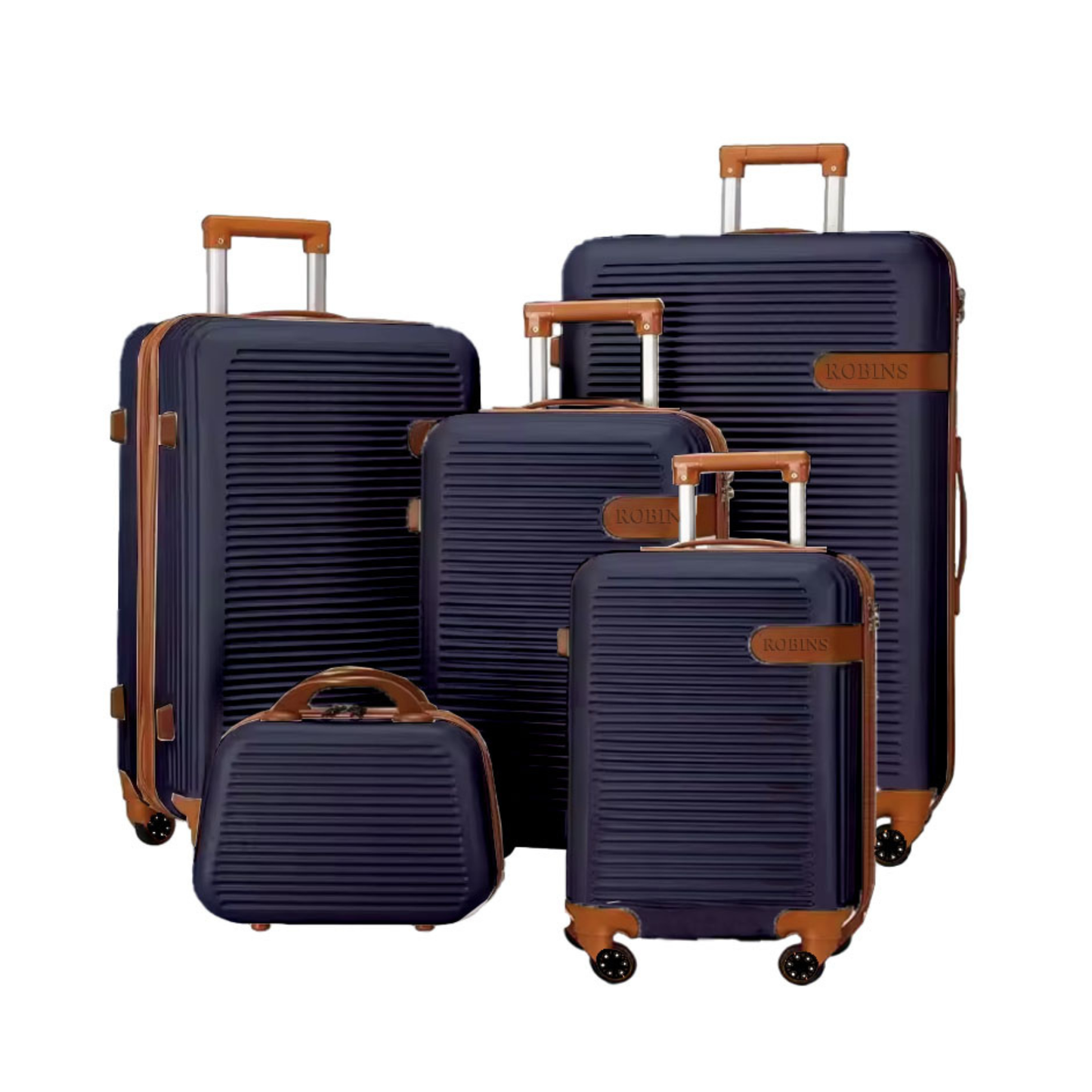 Robins Hard Shell Luggage Set – Navy Blue