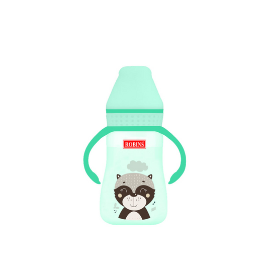 Robins Baby Feeding Bottle with Handles – 125 ml