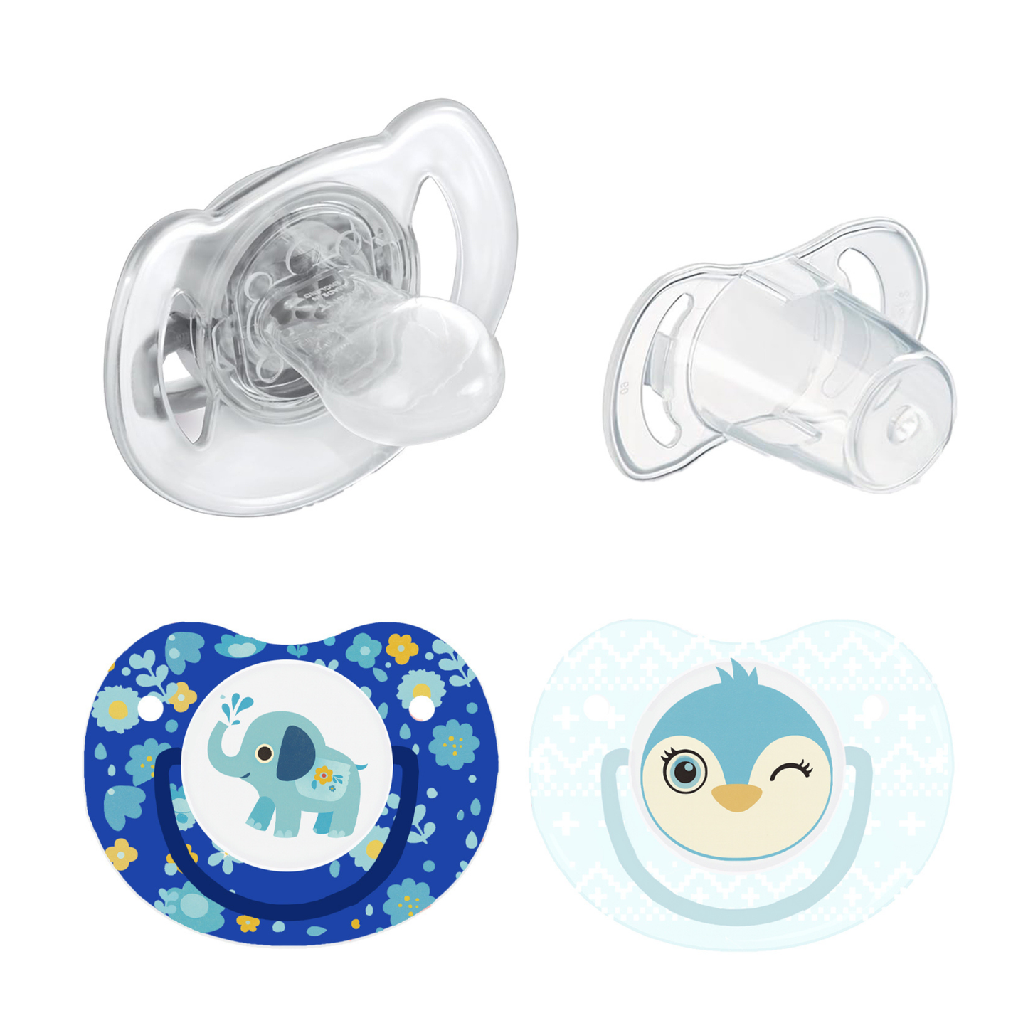 Robins Baby Pacifier Set (0 Months+)