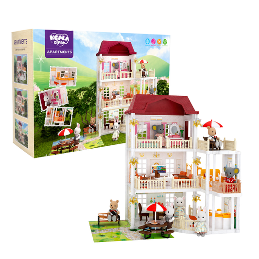 Koala Diary Apartments Dollhouse Playset (277-Pcs)