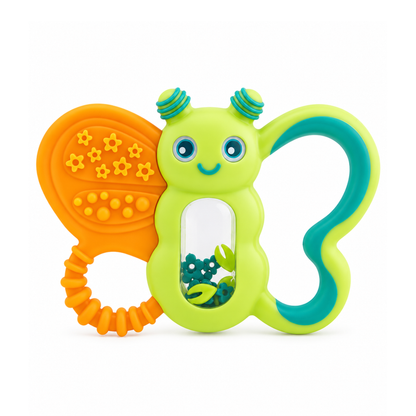 Baby Interactive Butterfly Teether & Sensory Rattle