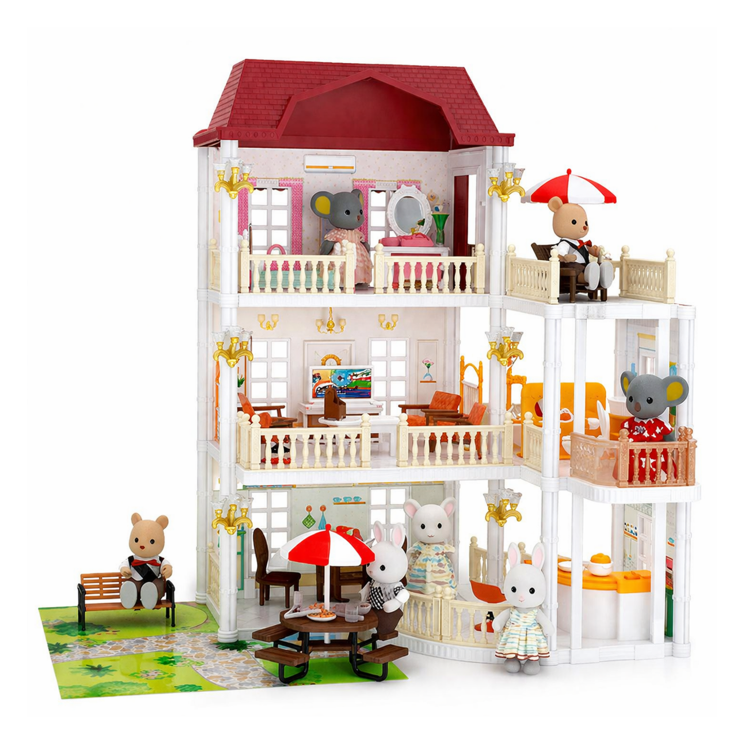 Koala Diary Apartments Dollhouse Playset (277-Pcs)