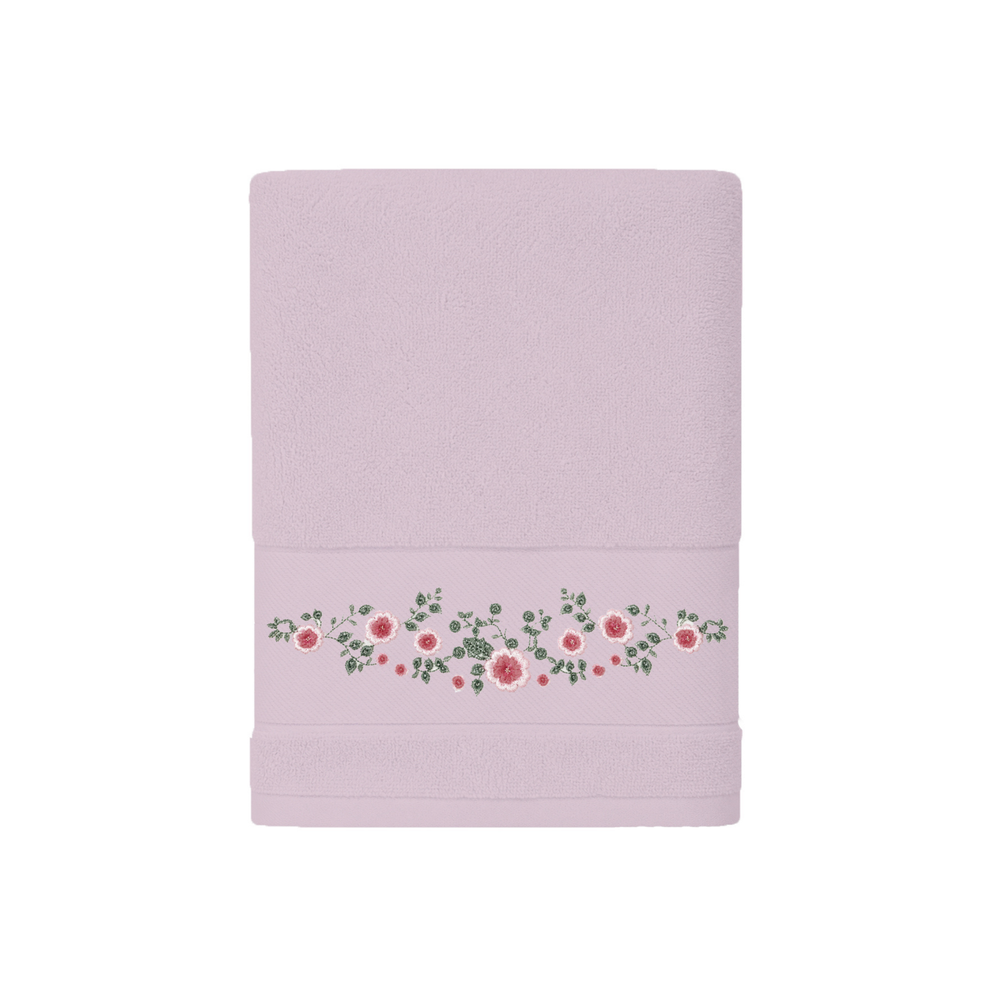 Robins Floral Embroidered Hand Towel – 50 × 100 cm