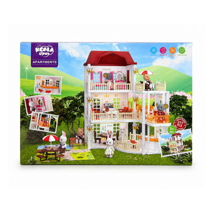 Koala Diary Apartments Dollhouse Playset (277-Pcs)