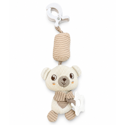 Robins Baby Hanging Bear Toy – Plush Rattle & Teether (0m+)