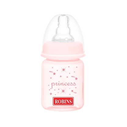 Robins Premium Glass Anti Colic Feeding Bottles (2 Sizes)