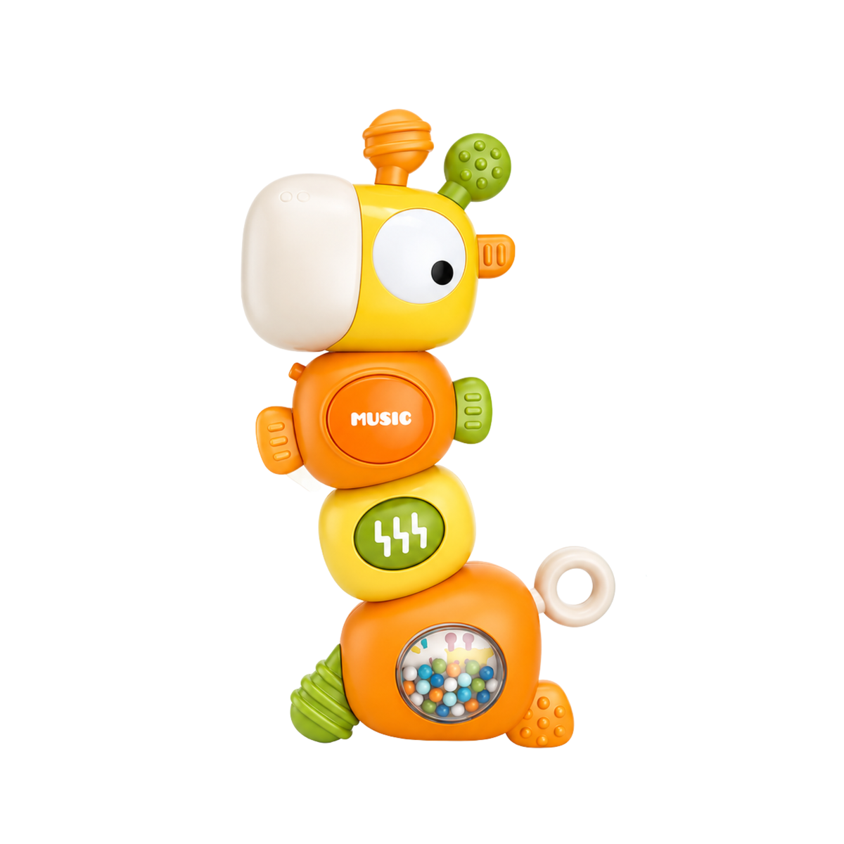 Baby Multi-Stage Teether & Musical Rattle – 0+ Months