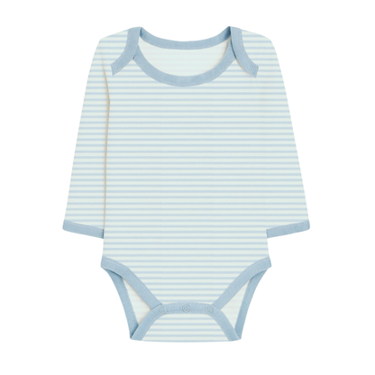Robins Long Sleeve Bodysuits 5-Pcs Set Blue