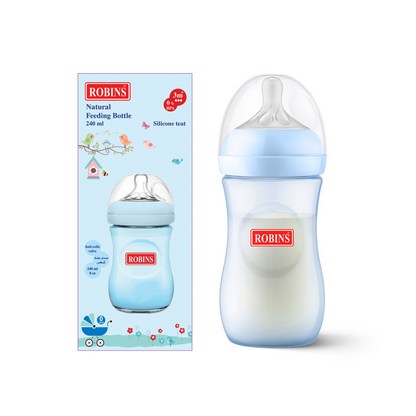 Robins Natural Feeding Anti Colic Feeding Bottles (3 Sizes)