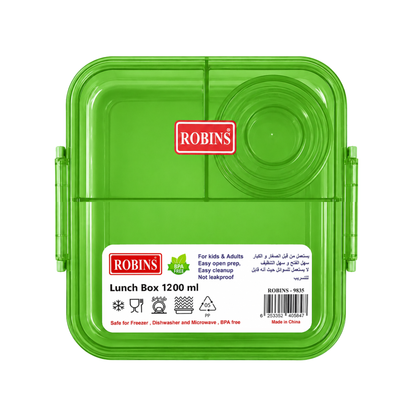 Robins Multi-Compartment Lunch Box 1200ml – 4 Colors