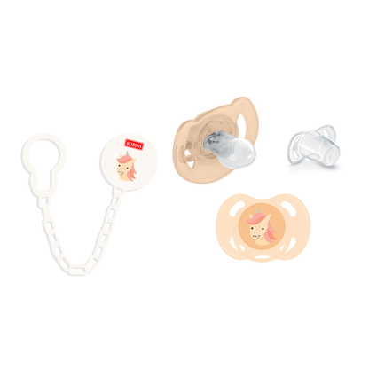 Robins Baby Pacifier with Chain Holder