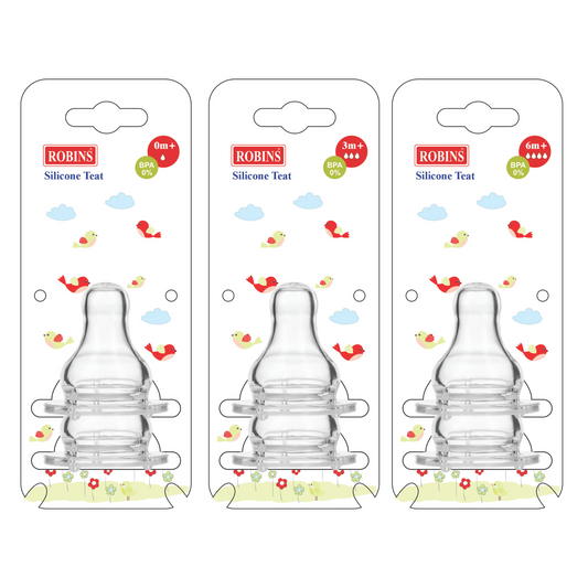 Robins Silicone Teat 2-Pcs