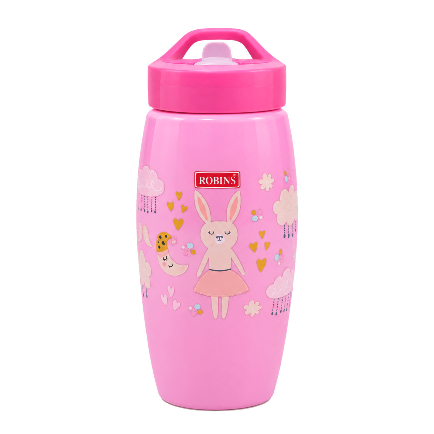 Robins Kids Water Bottle with Carry Handle – 360ml, 12M+