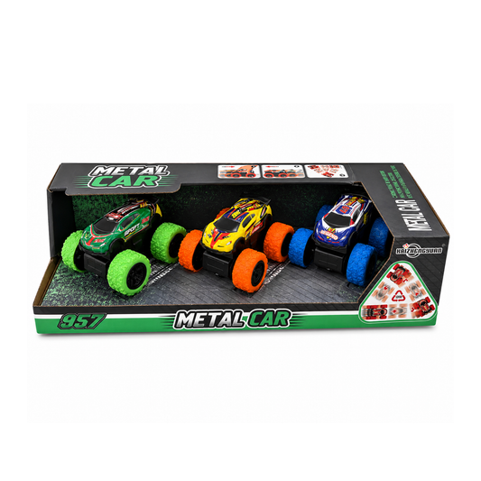 Metal Car Off-Road Set – 3PCS Pull Back Racing Cars