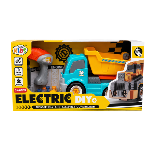 Electric DIY Dump Truck Assembly Set (Ages 3+)