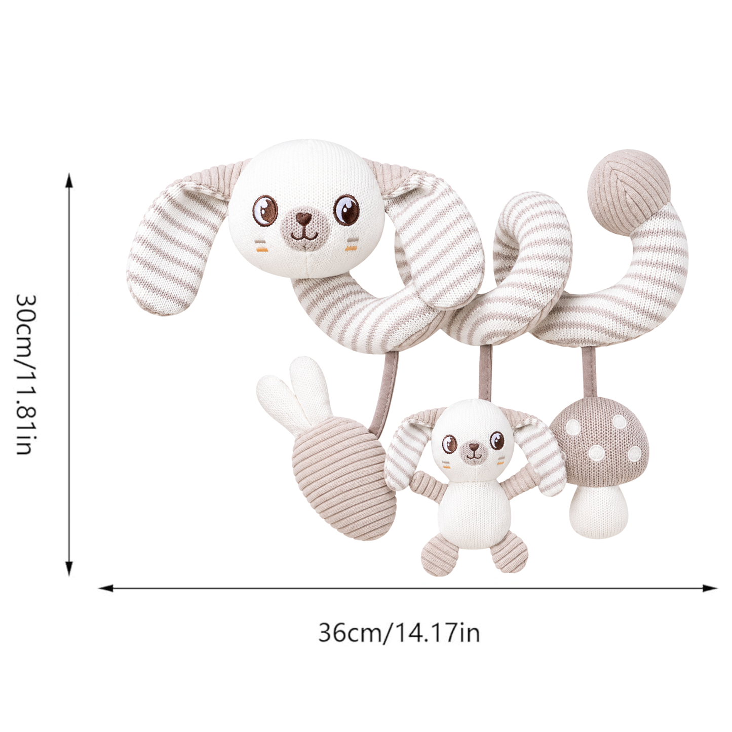Robins Baby Spiral Crib Toy – Plush Hanging Activity Toy (0m+)
