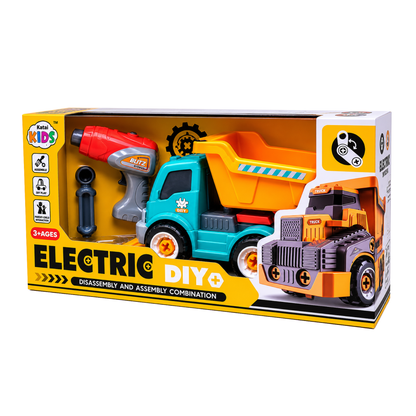 Electric DIY Dump Truck Assembly Set (Ages 3+)