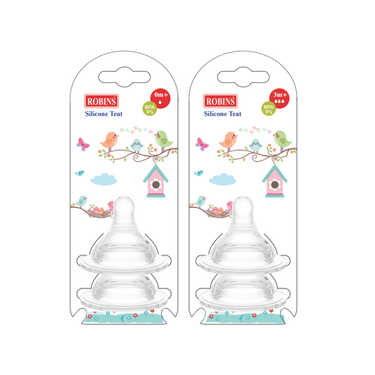 Robins Silicone Teat – 2 Pcs