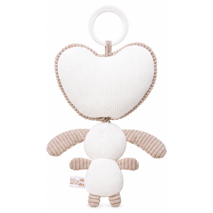 Robins Baby Hanging Plush Toy – Soft Heart & Bunny Teether Toy