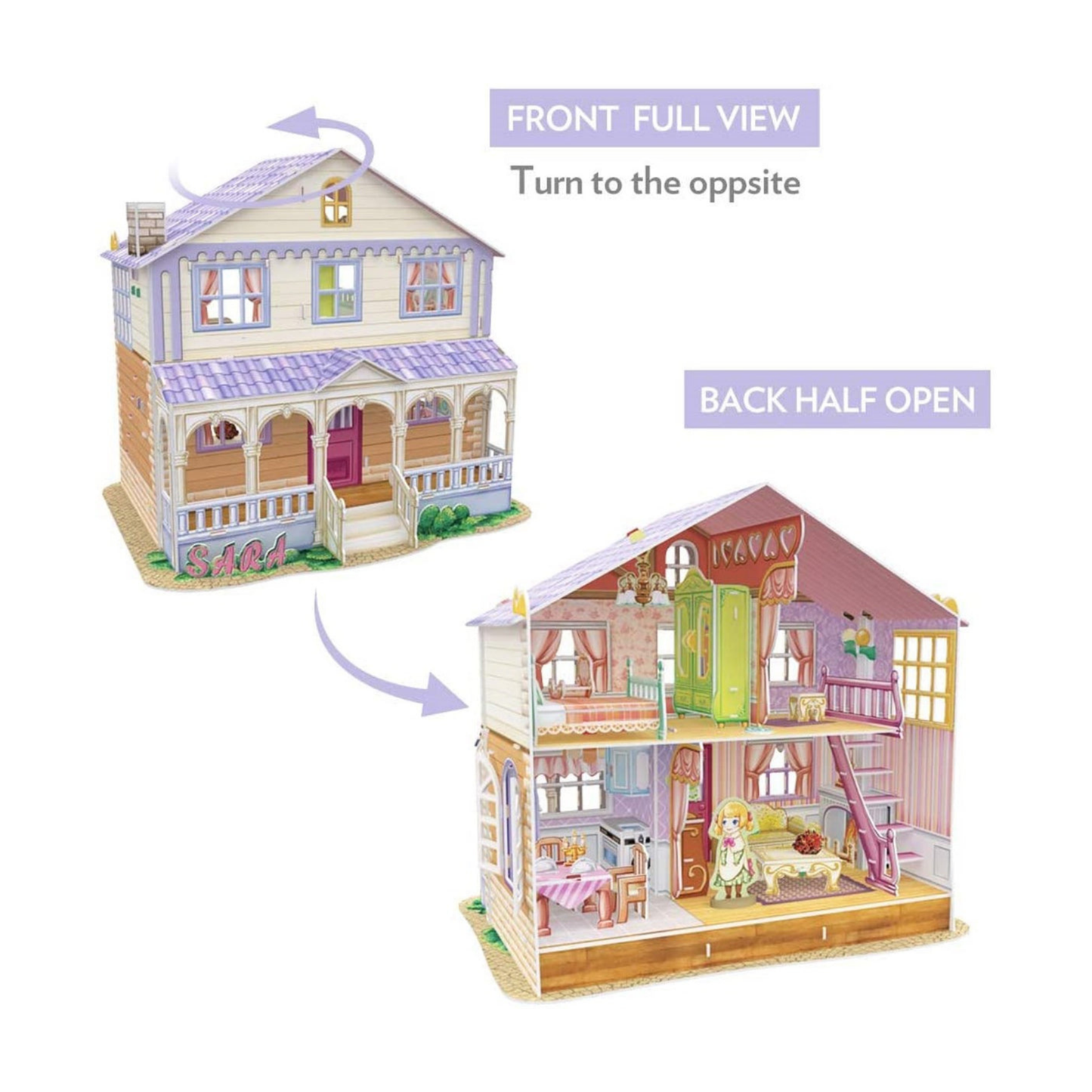 Sara’s Home 3D Dream Dollhouse Puzzle