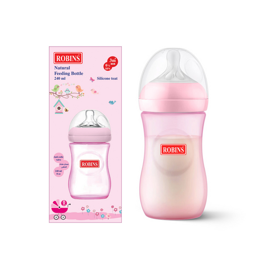 Robins Natural Feeding Anti Colic Feeding Bottles (3 Sizes)