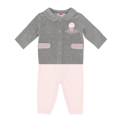 Robins Velvet Baby Outfit