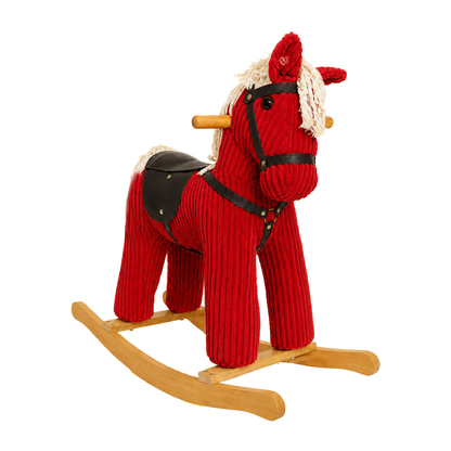 Robins Musical Plush Rocking Horse – Wooden Rocker