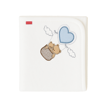 Robins 1-Ply Cotton Swaddle Blanket – 75 × 85 cm | Made in Turkey