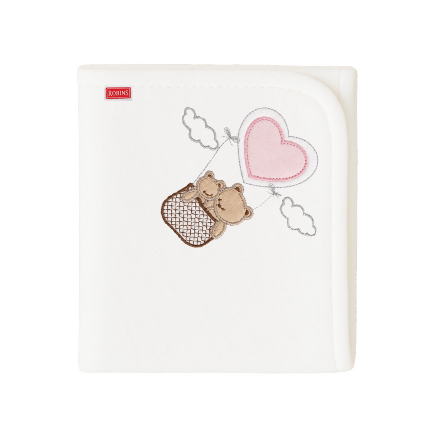 Robins 1-Ply Cotton Swaddle Blanket – 75 × 85 cm | Made in Turkey