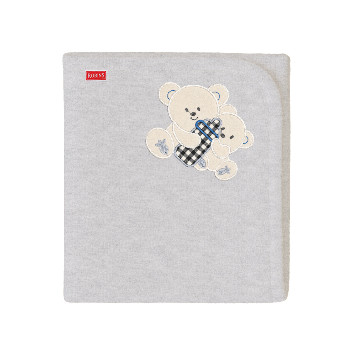 Robins 1-Ply Cotton Swaddle Blanket – 75 × 85 cm | Made in Turkey